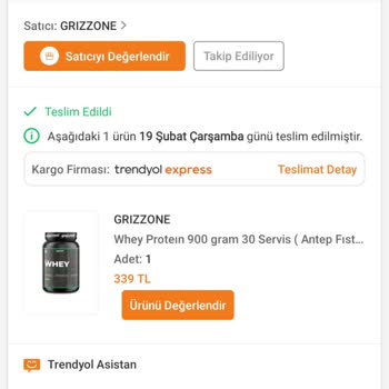 Yanlış Ürün Gönderimi: Antep Fıstıklı Yerine Karamelli Protein Tozu