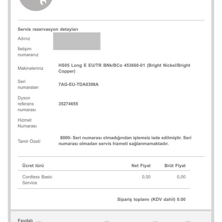 Garanti Kapsamında Etiket Sorunu: Dyson Airwrap Aparat Uyumsuzluğu