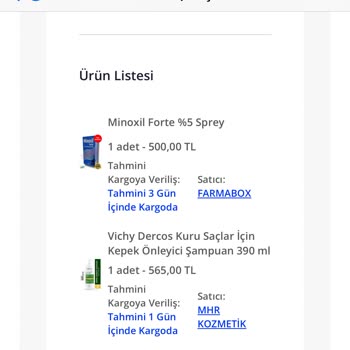 Sahte Ürün Şüphesi: Vichy Dercos Şampuan