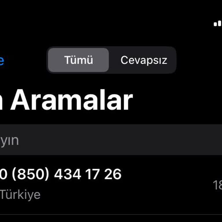 Tanımadığım Numaradan Gelen Şüpheli Arama