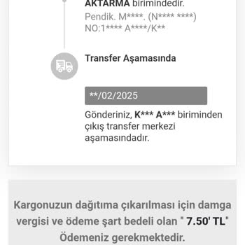 Kargo Ücreti Şaşkınlığı: 7,50 TL Yerine 2631,30 TL!