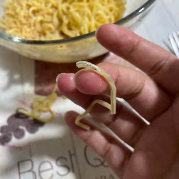 Noodle Paketinden Çıkan Şok Edici Cisimler