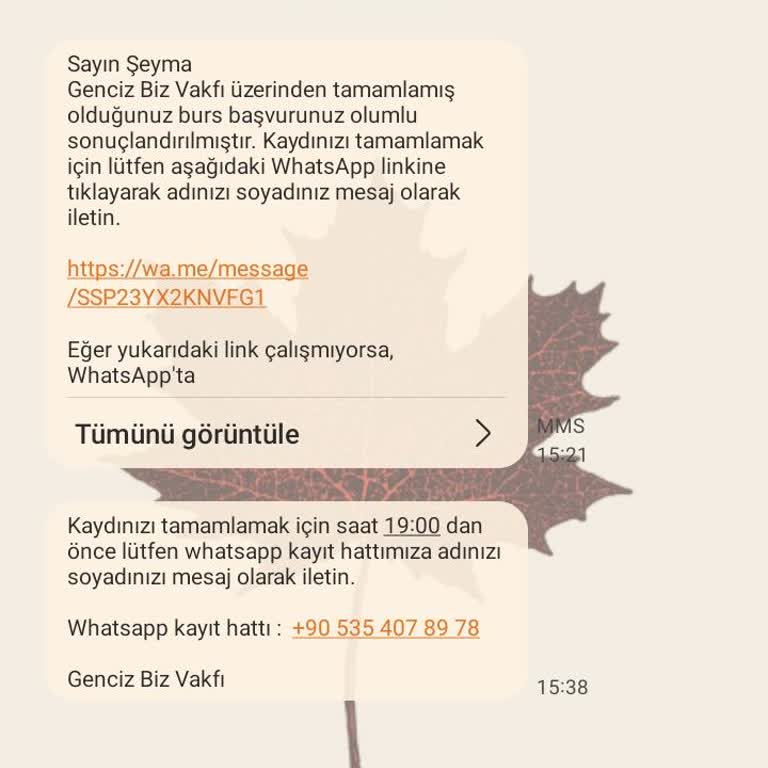 Sahte Burs Başvurusu İle Kişisel Bilgilerimin Alınması