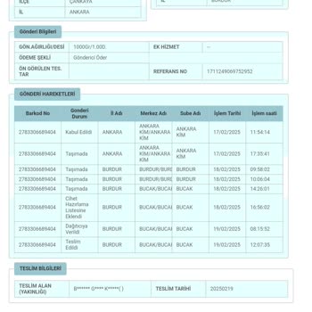 Teslim Edilmeyen Kargo Ve Yanıltıcı Bilgilendirme