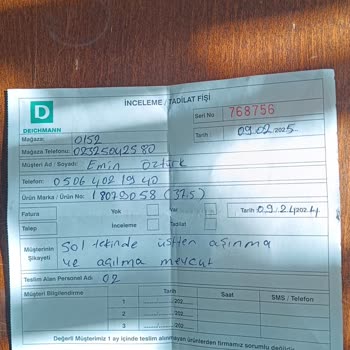 Hızla Delinen Ayakkabı Ve Yetersiz Müşteri Hizmeti