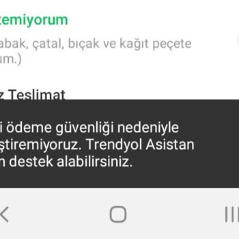 Trendyol Yemek'te Haksız Hesap Kapatma