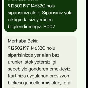 Yanlış Adres Gerekçesiyle İptal Edilen Sipariş