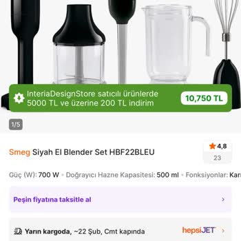 Smeg Blender Ve Patates Ezici Hayal Kırıklığı