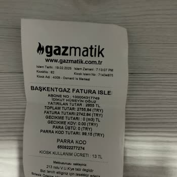 Gazmatik İşleminde Para İadesi Sorunu