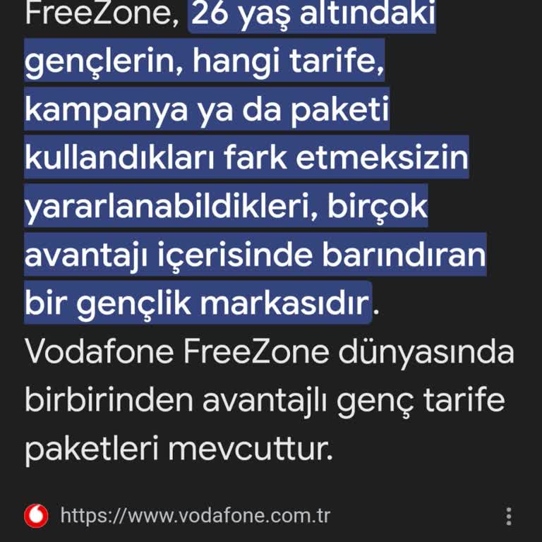 Vodafone FreeZone Üyeliği Aktivasyon Sorunu