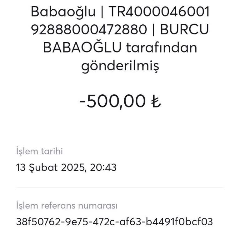 Yanlış IBAN Girişi Nedeniyle Para Transferi Sorunu
