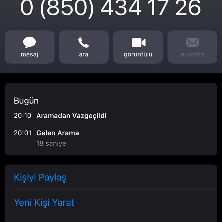 Şüpheli Telefon Aramasıyla Karşılaştım