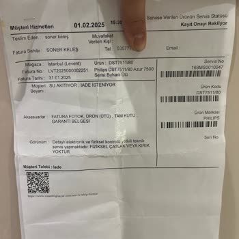 Philips Azur Ütüde Su Akıtma Sorunu Ve İade Zorluğu