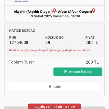 Bilet İptali Ve İade Sorunu