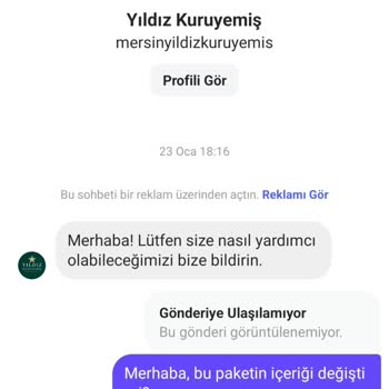 Sipariş Gönderilmedi Ve Hesabım Engellendi