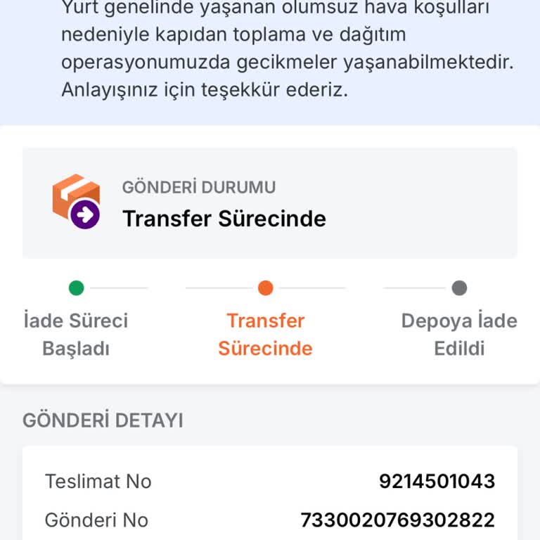 Teslim Edilmeyen Sipariş Ve İade Süreci Sorunu