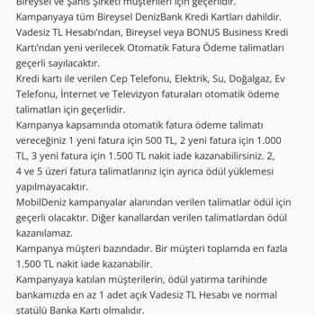 Denizbank Kampanya Ödülüm Hala Yatırılmadı