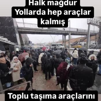 Kar Yağışında Gazi Mahallesi'ne Ulaşım Çilesi