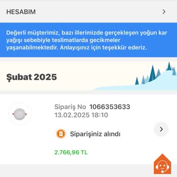 Koçtaş'tan Aldığım Aydınlatmalar Hala Teslim Edilmedi