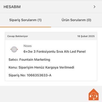 Koçtaş'tan Aldığım Aydınlatmalar Hala Teslim Edilmedi