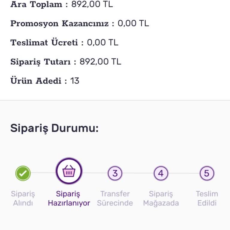 Siparişim Neden Hala Hazırlanıyor?