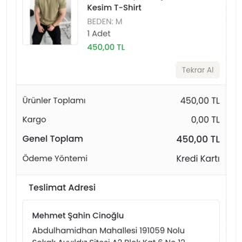 Siparişim 1 Aydır Gönderilmiyor