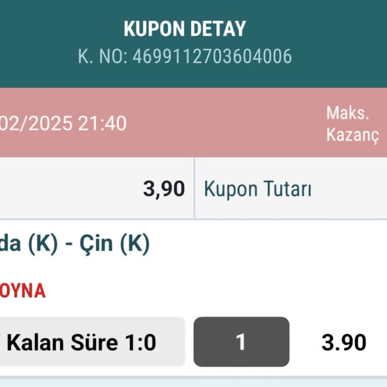 Nesine Kazandığım Bahis Onaylanmadı