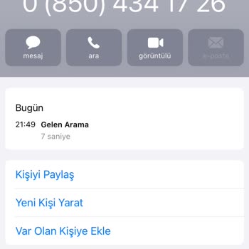 Bilinmeyen Numaradan Şüpheli Arama Deneyimi