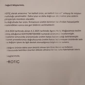 Hotiç Ayakkabıda Kalite Sorunu Ve İade Reddi
