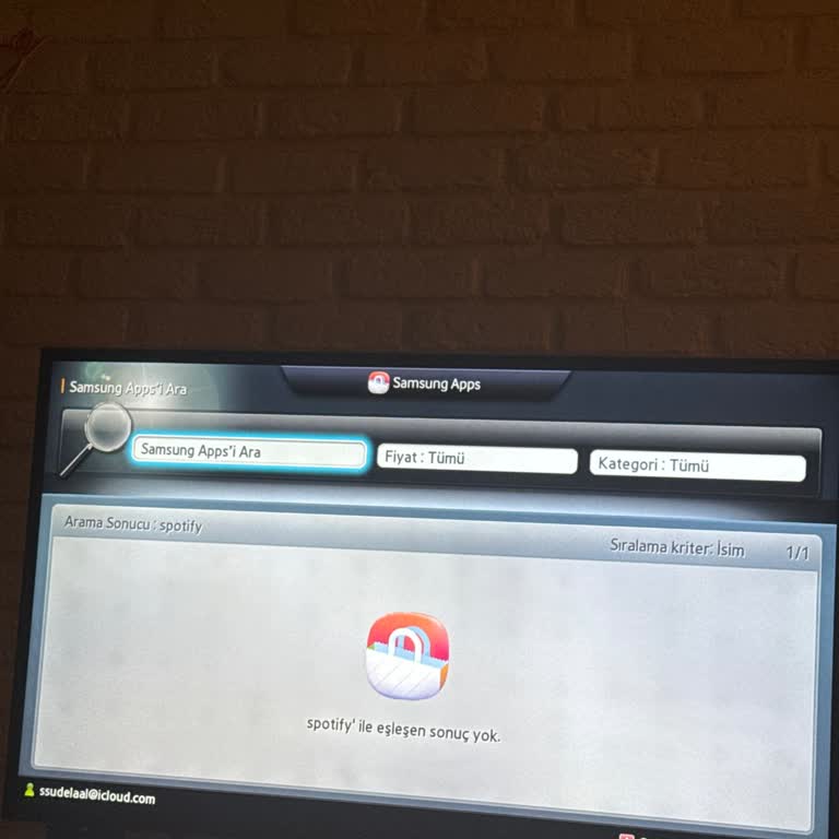 Samsung TV'de Uygulama Yükleme Sorunu