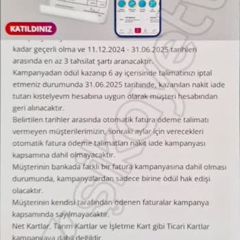 Denizbank'ın Nakit Ödeme Kampanyası Mağduriyeti