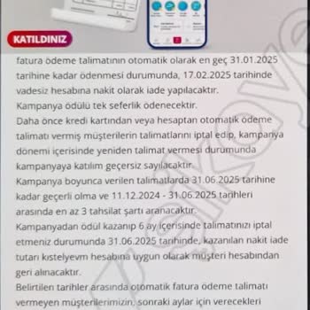 Denizbank'ın Nakit Ödeme Kampanyası Mağduriyeti
