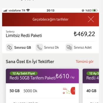 Vodafone'dan Uygun Fiyatlı Tarifeye Geçiş Talebi