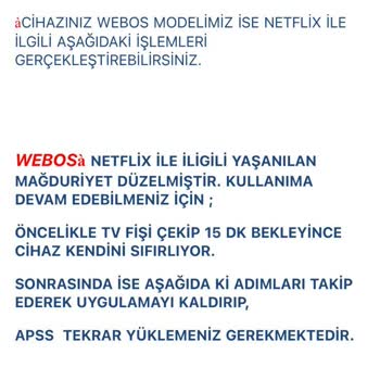 Onvo TV'de Netflix İzleme Sorunu Ve Yetersiz Müşteri Hizmetleri