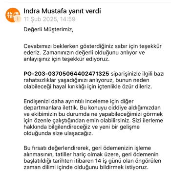 Temu'dan İade Edilmeyen Para Ve Yanıltıcı Yanıtlar