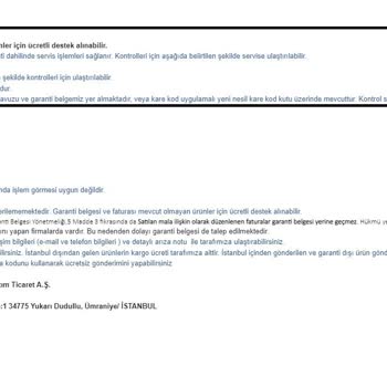 Amazon Türkiye'de Garanti Sorunu Ve Çözüm Beklentisi