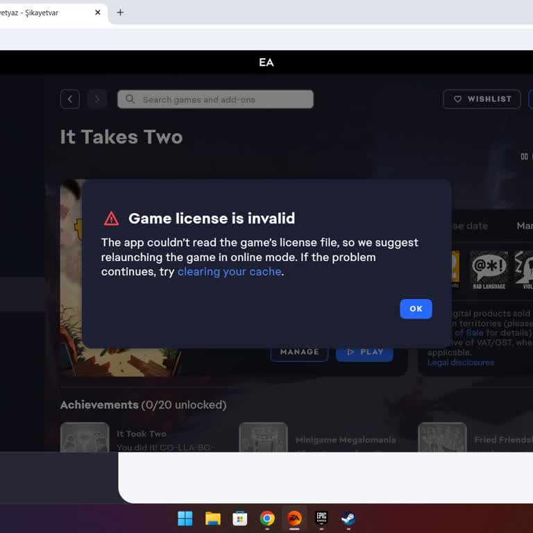EA Play Üyeliği İle İndirilen Oyun Açılmıyor