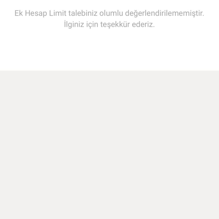 Ek Hesap Ve Kredi Kartı Sorunu