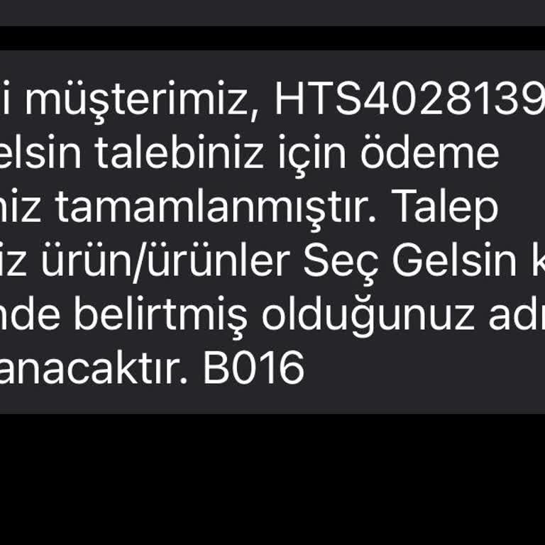 Boyner'den Sipariş Edilen Ürün Teslim Edilmedi