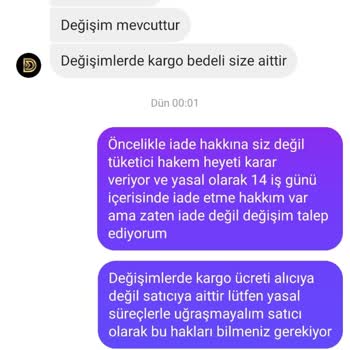 Diddybutik Mağazasından İade İçin Haksız Kargo Ücreti Talebi