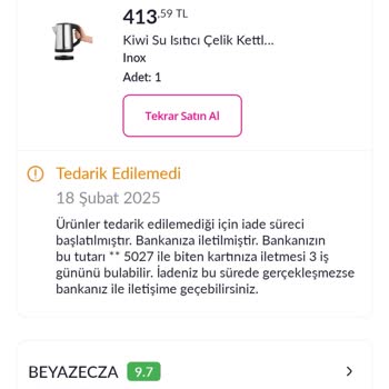 Stokta Olmayan Ürün Ve İlgisiz Müşteri Hizmetleri