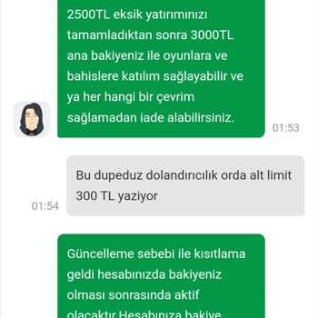Yatırım Hesabında Alt Limit Sorunu