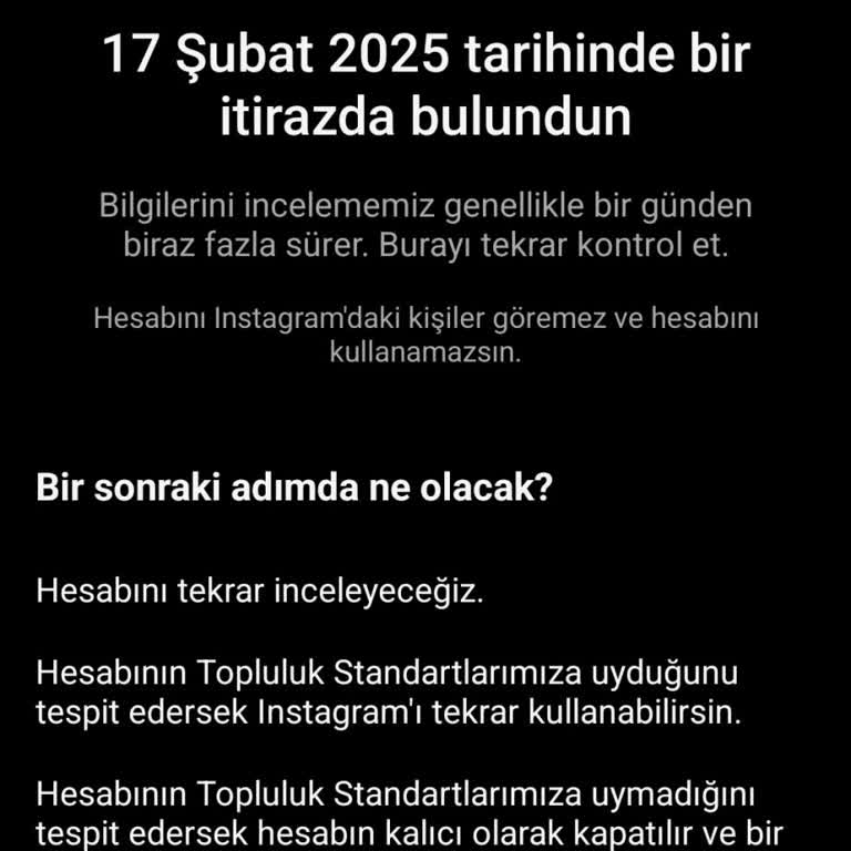 Instagram Hesabım Askıya Alındı, Çözüm Bekliyorum
