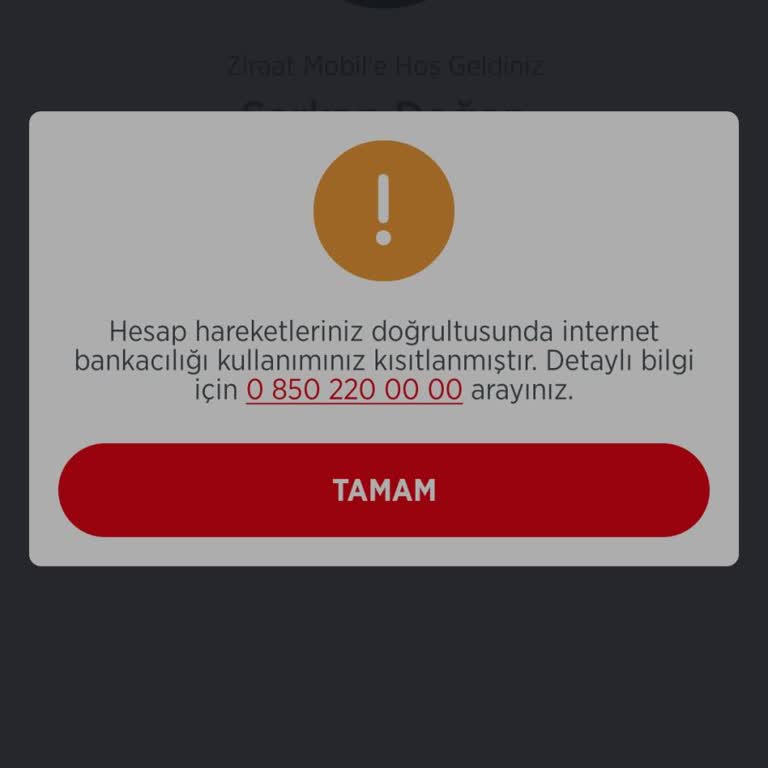 Ziraat Bankası Mobil Erişim Sorunu Çözülmüyor
