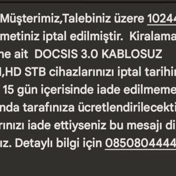 TÜRKSAT Yan Oda İptalinde Fatura Sorunu