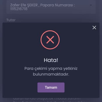 Hesabım Kısıtlandı, Para Çekemiyorum