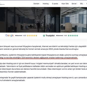 Destek Taleplerine Yanıt Vermeyen Hosting Hizmeti