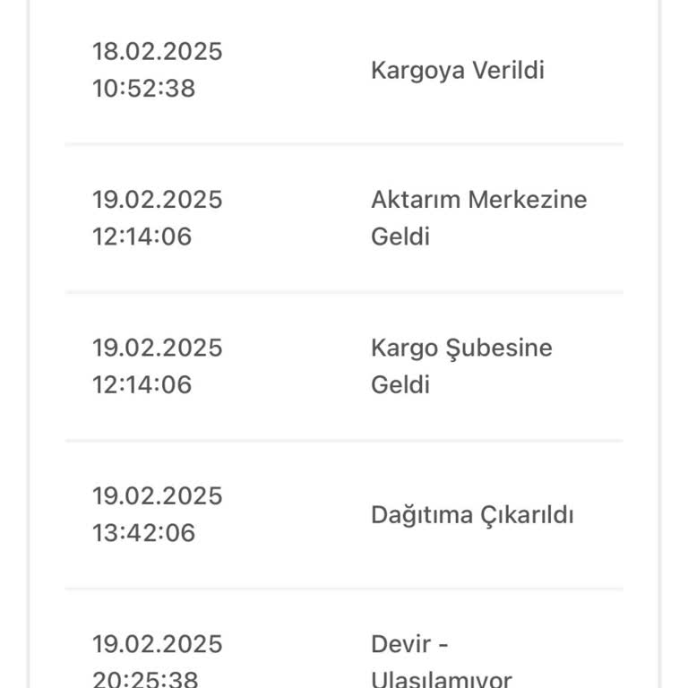 Kargo Teslimatında Beklenmeyen Gecikme