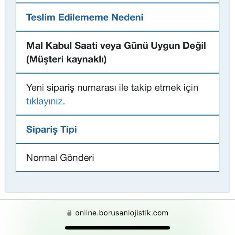 Borusan Lojistik Teslimat İptali Ve Müşteri Kaynaklı Suçlamalar