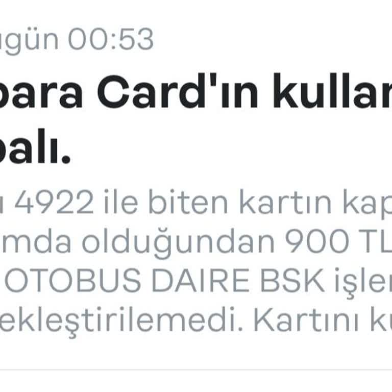Papara Kartım İle ATM'de Yatırdığım Para Hesabıma Geçmedi, Mağdurum!